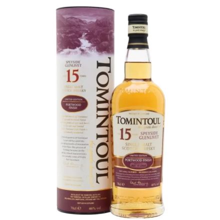 Tomintoul Whisky 15 years Portwood Finish Limited Edition Single Malt Scotch 0,7l DD.