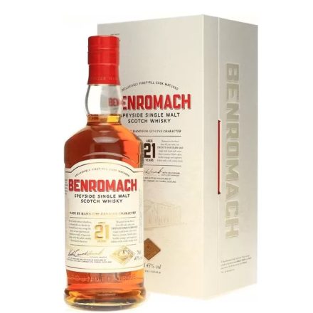 Benromach Whisky 21 years Speyside Single Malt Scotch 0,7l DD.