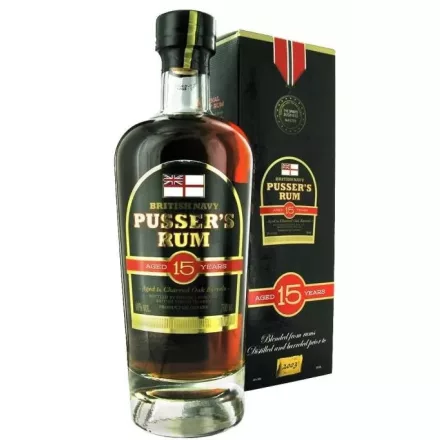 Pussers Rum 15 years British Navy 0,7l DD.
