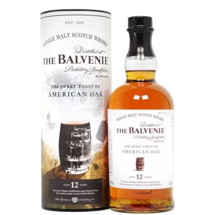 Balvenie Whisky 12 years American Oak Single Malt Scotch 0,7l DD.