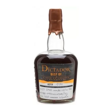Dictador Rum The Best Of 1982. 0,7l