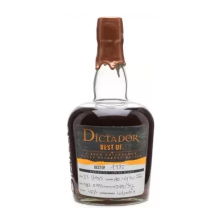 Dictador Rum The Best Of 1982. 0,7l