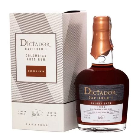 Dictador Rum Capitulo I. Sherry Cask 1996. Bottled: 2020. 0,7l DD.