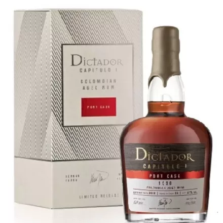 Dictador Rum Capitulo I. Port Cask 1998. Bottled: 2020. 0,7l DD.