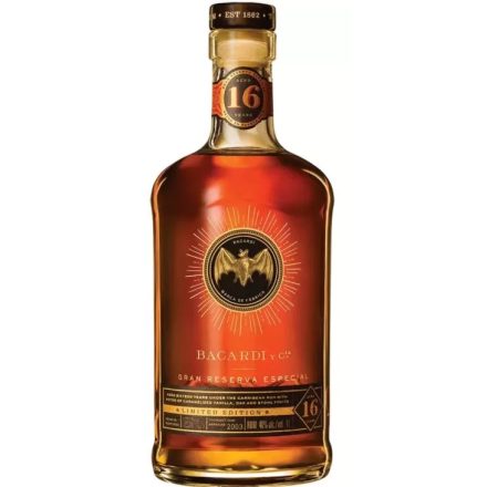 Bacardi Rum 16 years Gran Reserva Especial Limited Edition Barreled:2013. 1l DD.