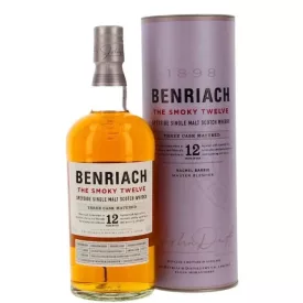   Benriach Whisky 12 years The Smoky Twelve Three Cask Matured Single Malt Scotch 0,7l DD.