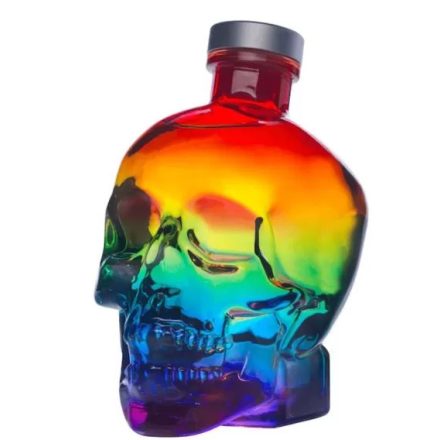 Crystal Head Vodka Rainbow Limited Edition Pride Bottle 0,7l