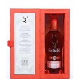   Glenfiddich Whisky 21 years Reserva Rum Cask Finish Single Malt Scotch 0,7l DD.