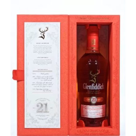 Glenfiddich Whisky 21 years Reserva Rum Cask Finish Single Malt Scotch 0,7l DD.