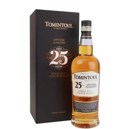 Tomintoul Whisky 25 years Single Malt Scotch 0,7l DD.