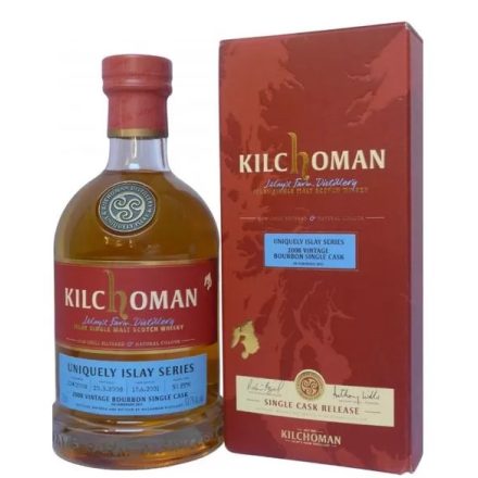 Kilchoman Whisky 2008 Vintage Bourbon Single Cask Finish Single Malt Scotch 0,7l DD.