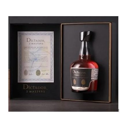 Dictador Rum 2 Masters Vintage 1977 Leclerc Briant Champagne Cask 0,7l DD.