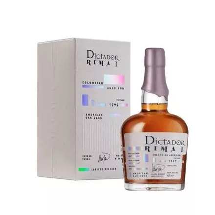 Dictador Rum Rima Vintage 1997. American Oak Cask 25 yrs Bottled: 2022. Limited Release 0,7l DD.
