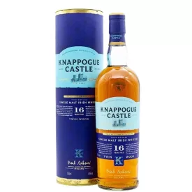   Knappogue Castle Whisky 16 years Twin Wood Sherry Cask Finished Singe Malt Irish 0,7l DD.