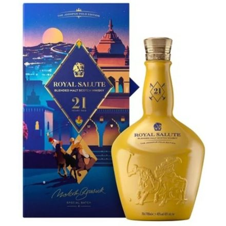 Chivas Regal Whisky 21 years Royal Salute The Jodhpur Polo Edition Special Batch 0,7l DD.