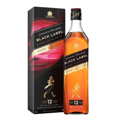 Johnnie Walker Whisky 12 years Black Label Sherry Finish Blended Scotch 0,7l DD.