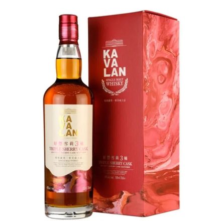 Kavalan Whisky Triple Sherry Cask Distinct Sherry Cask Matured Single Malt 0,7l DD.