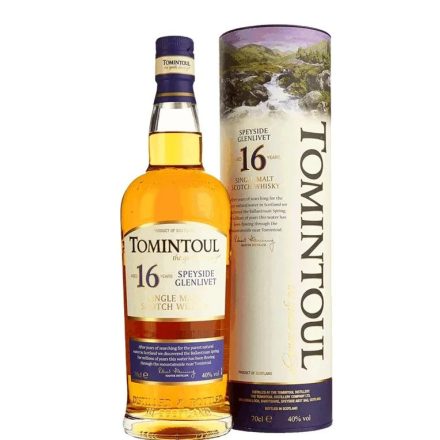 Tomintoul Whisky 16 years Single Malt Scotch 0,7l DD.