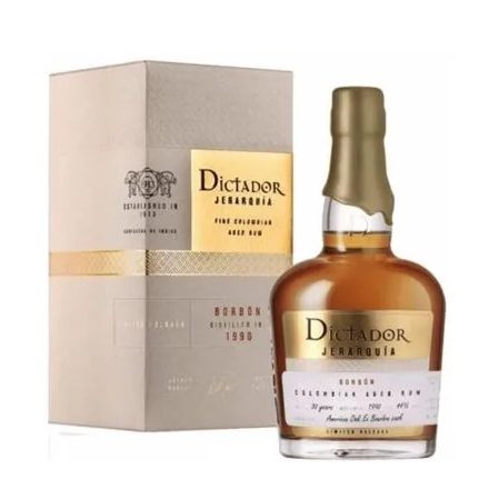 Dictador Rum Jerarquía Borbón 1990. American Oak Ex Bourbon Cask Limited Release 0,7l DD.