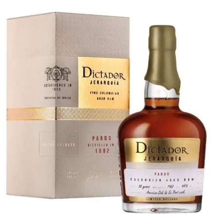 Dictador Rum Jerarquía Pardo 1982. American Oak & Ex Sherry Cask Limited Release 0,7l DD.