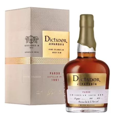 Dictador Rum Jerarquía Pardo 1991. American Oak & Ex Sherry Cask Limited Release 0,7l DD.