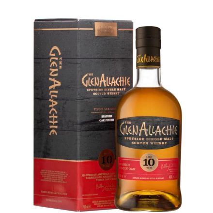 Glenallachie Whisky 10 years Virgin Oak Series Spanish Oak Cask Finish Single Malt Scotch 0,7l DD.