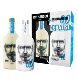   Knut Hansen Gin Dry 0,5l + Knut Hansen Alkoholmentes Gin 0,5l
