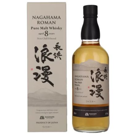 Nagahama Roman Whisky 8 years World Pure Malt Non Chill Filtered 0,7l DD.