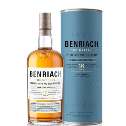 Benriach Whisky 16 years The Sixteen Three Cask Matured Single Malt Scotch 0,7l DD.