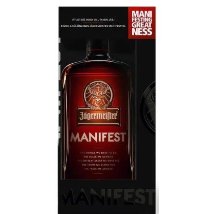 Jagermeister Keserű Manifest 0,5l DD.