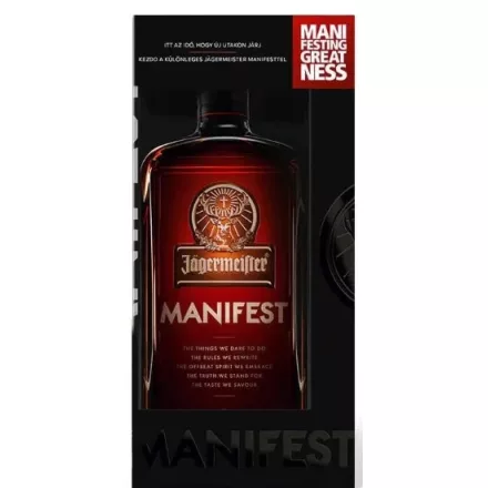 Jagermeister Keserű Manifest 0,5l DD.