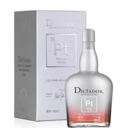 Dictador Rum 78 Pt Platinum 0,7l DD.