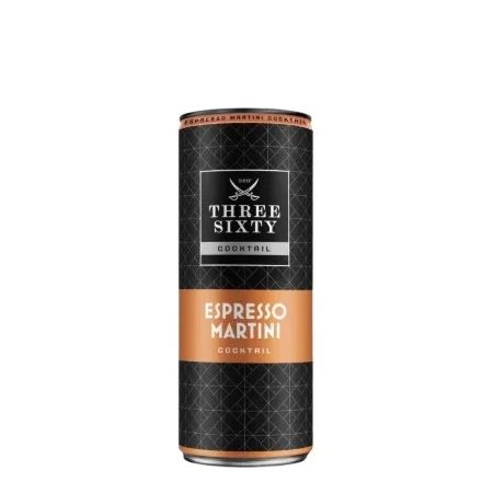 Three Sixty Vodka Coctail Espresso Martini 0,25l