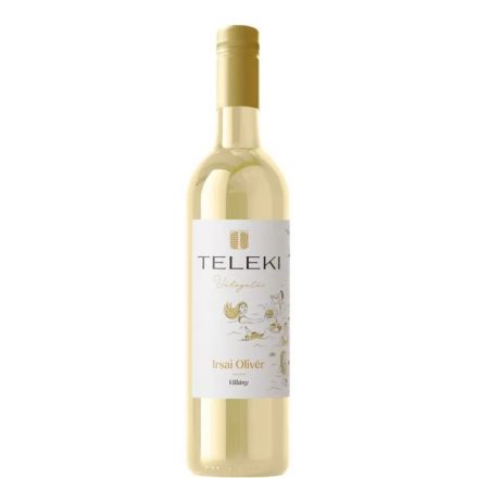 Teleki Válogatás Villányi Irsai Olivér 2024. 0,75l száraz fehérbor